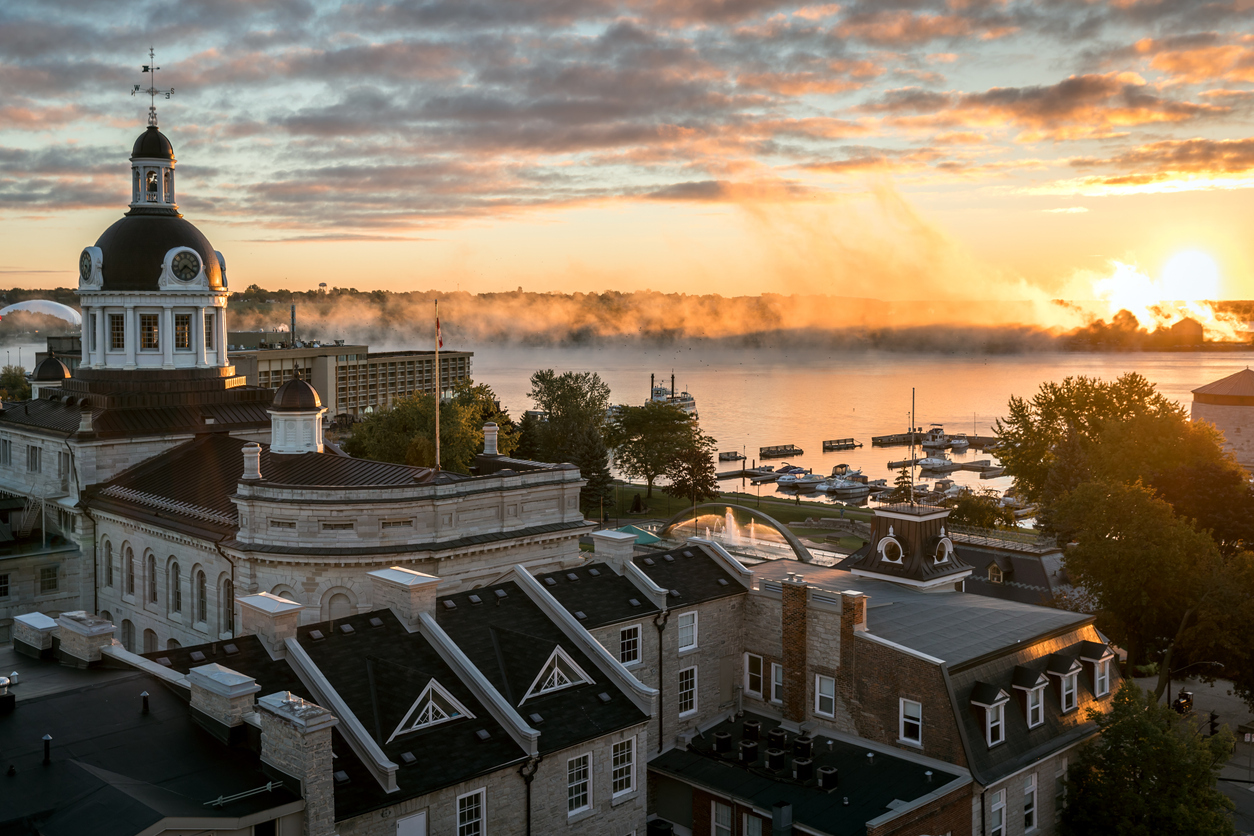 City of Kingston Ontario, Canada at Sunrise